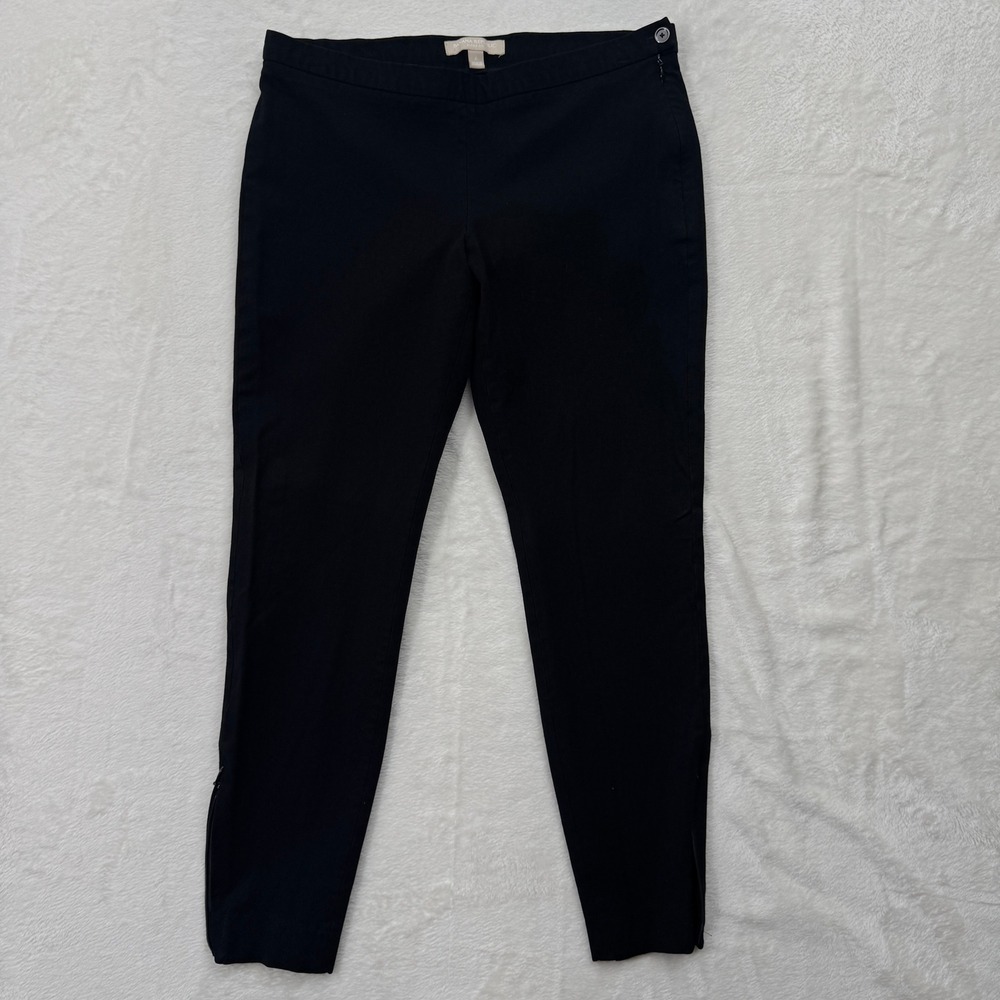 Banana Republic Pants Womens 6 Black Sloan Fit Ankle Zip Slim Tapered Stretch